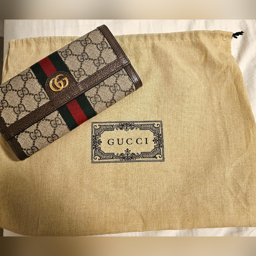 Authentic Gucci Ophidia Continental Full-Size Wallet